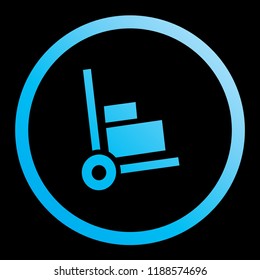 An Illustrated Icon Isolated on a Background - Trolley