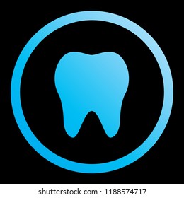 An Illustrated Icon Isolated on a Background - Tooth