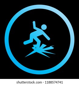 An Illustrated Icon Isolated on a Background - Thin Ice
