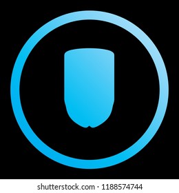 An Illustrated Icon Isolated on a Background - Thin Shield