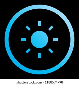 An Illustrated Icon Isolated on a Background - Sun