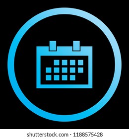 An Illustrated Icon Isolated on a Background - Square Calendar