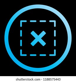 An Illustrated Icon Isolated on a Background - Squared Cross