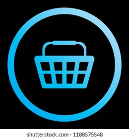 An Illustrated Icon Isolated on a Background - Shopping Basket