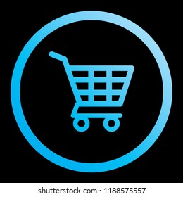 An Illustrated Icon Isolated on a Background - Shopping Trolley