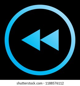 An Illustrated Icon Isolated on a Background - Rewind