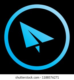 An Illustrated Icon Isolated on a Background - Paper Airplane