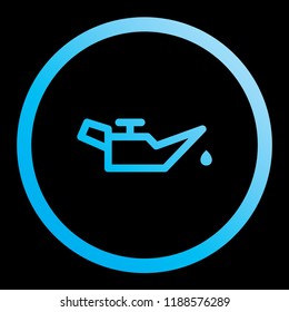 An Illustrated Icon Isolated on a Background - Oil Pressure Warning