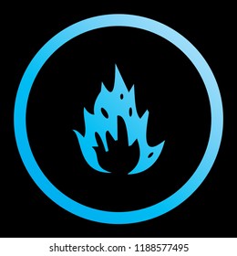 An Illustrated Icon Isolated on a Background - Flames