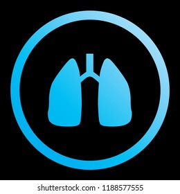 Lungs Icon Vector Web Illustration Easy Stock Vector (Royalty Free ...