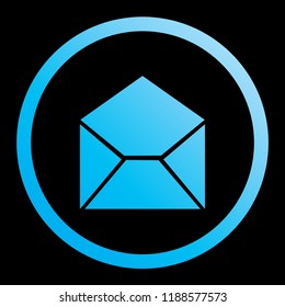 An Illustrated Icon Isolated on a Background - Mail Read