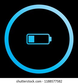 An Illustrated Icon Isolated on a Background - Low Battery