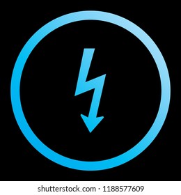 An Illustrated Icon Isolated on a Background - Lightning