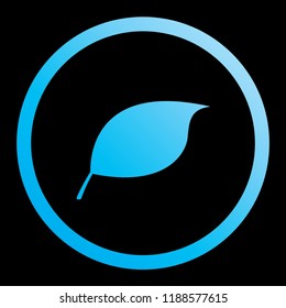 An Illustrated Icon Isolated on a Background - Leaf