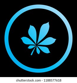 An Illustrated Icon Isolated on a Background - Leaf