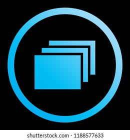 An Illustrated Icon Isolated on a Background - Layers Filled