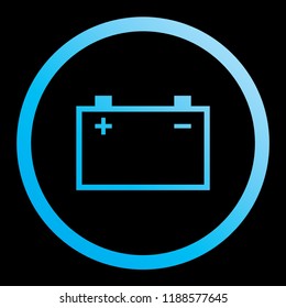 An Illustrated Icon Isolated on a Background - Large Battery