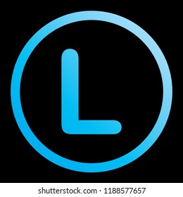 An Illustrated Icon Isolated on a Background - L