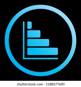 An Illustrated Icon Isolated on a Background - Horizontal Chart