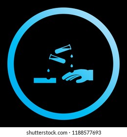 An Illustrated Icon Isolated on a Background - Highly Corrosive Material