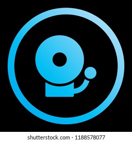An Illustrated Icon Isolated on a Background - Fire Alarm Bell