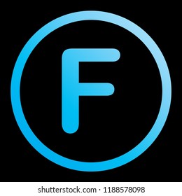 An Illustrated Icon Isolated on a Background - F