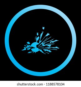 An Illustrated Icon Isolated on a Background - Explosion