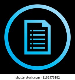 An Illustrated Icon Isolated on a Background - Document