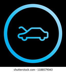 An Illustrated Icon Isolated on a Background - Bonnet Open Light
