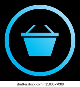 An Illustrated Icon Isolated on a Background - Basket