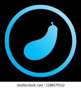 An Illustrated Icon Isolated on a Background - Aubergine