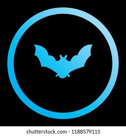An Illustrated Icon Isolated on a Background - Bat