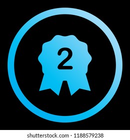 An Illustrated Icon Isolated on a Background - 2nd Place Rosette