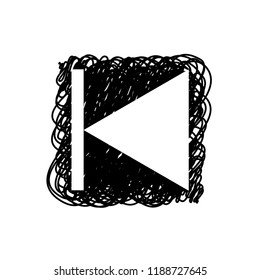 An Illustrated Icon Isolated on a Background - Step Backward
