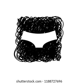 An Illustrated Icon Isolated on a Background - Womens Briefs