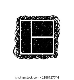 An Illustrated Icon Isolated on a Background - Web Wireframe 3 Way Split