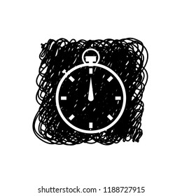 An Illustrated Icon Isolated on a Background - Stopwatch
