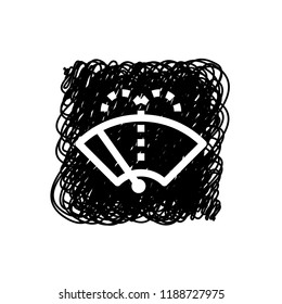 An Illustrated Icon Isolated on a Background - Washer Fluid Reminder Light