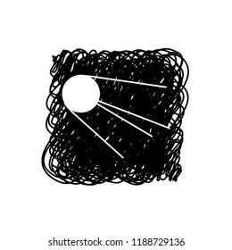 An Illustrated Icon Isolated on a Background - Sputnik