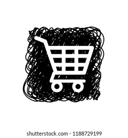 An Illustrated Icon Isolated on a Background - Shopping Trolley