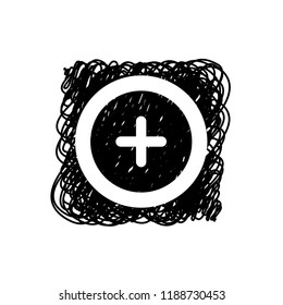 An Illustrated Icon Isolated on a Background - Round Cross-81