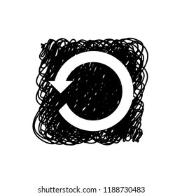 An Illustrated Icon Isolated on a Background - Refresh Back
