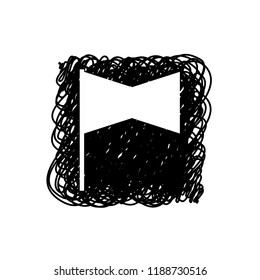 An Illustrated Icon Isolated on a Background - Rectangular Cross Flag