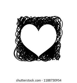 An Illustrated Icon Isolated on a Background - Hearts Card Suit