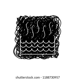 An Illustrated Icon Isolated on a Background - Hot Liquid