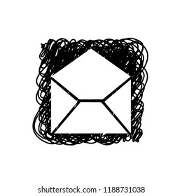 An Illustrated Icon Isolated on a Background - Mail Read
