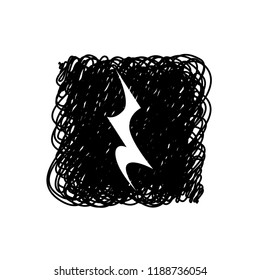 An Illustrated Icon Isolated on a Background - Crotchet Rest