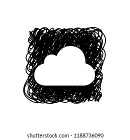 An Illustrated Icon Isolated on a Background - Cloud