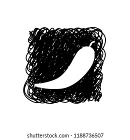 An Illustrated Icon Isolated on a Background - Chilli Pepper