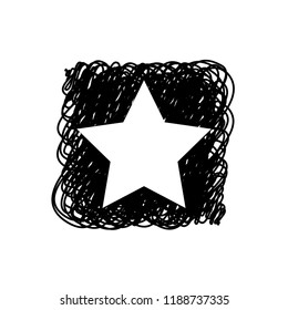 An Illustrated Icon Isolated on a Background - 5 Pointed Star